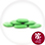 Meadow Green Flat Ceramic Glass Stones